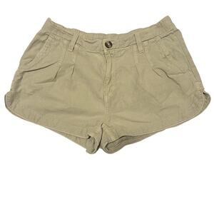 Aerie Green Pleated Utility Shorts Size Medium